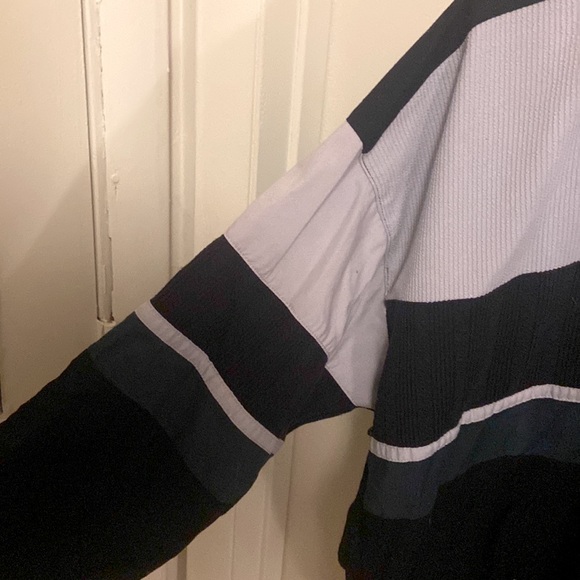 collared block long sleeve shirt - Picture 2 of 4